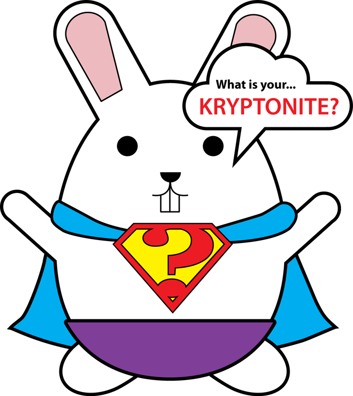Superhero Unfolding Rabbit with Power Blurb